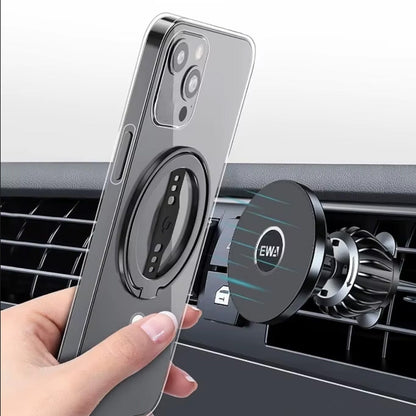 Magnetic Phone Grip for Cell Phone Grip Stand Finger Ring Kickstand Black