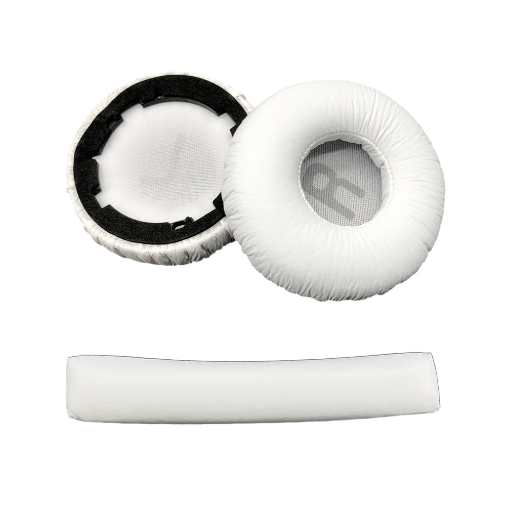 Headworn Heaphone Protector Set Ear Pads Cushion and Headband for JBL Tune600BT T520BT T510BT T500BT T450BT White