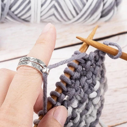 Adjustable Opening Ring Knitting Needlework Loop Ring Open Yarn Guide Ring Style 3