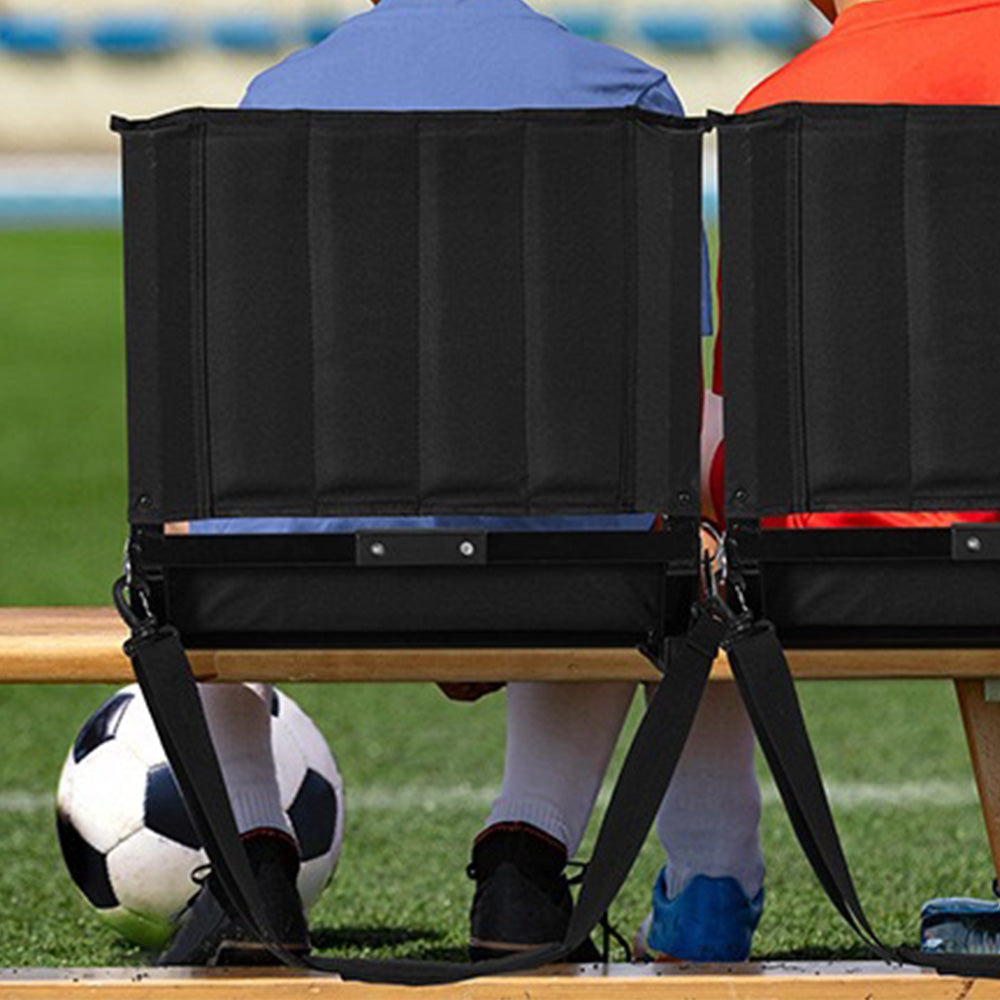 Comfortable Stadium Seat with Shoulder Strap and Storage Pocket