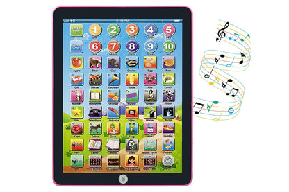 Little Ones Learning Pad to Learn Music Words Alphabet Electronic Educational Toy-Pink
