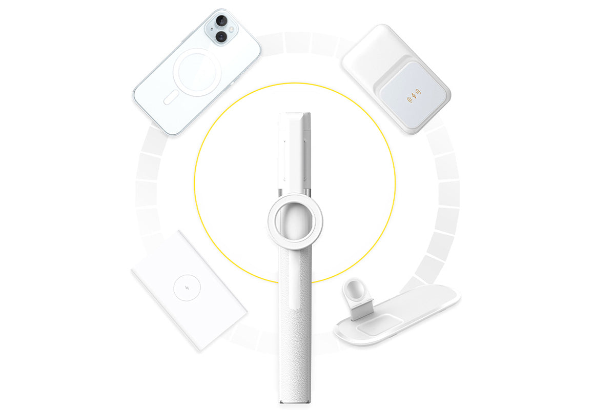 Selfie Stick Tripod 360-degree Rotatable Tripod for iPhone Android -White