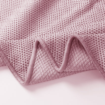 Hot Yoga Towel Microfiber Sweat Anti-Slip Yoga Mat Towels for Bikram Pilates-Pink