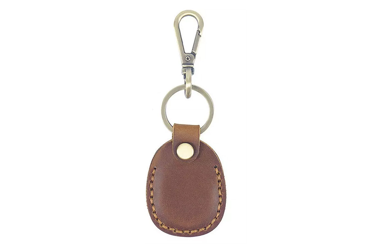 4Pcs For Apple AirTag PU Leather Holder Keyrings Dog Keychain Pet Cases