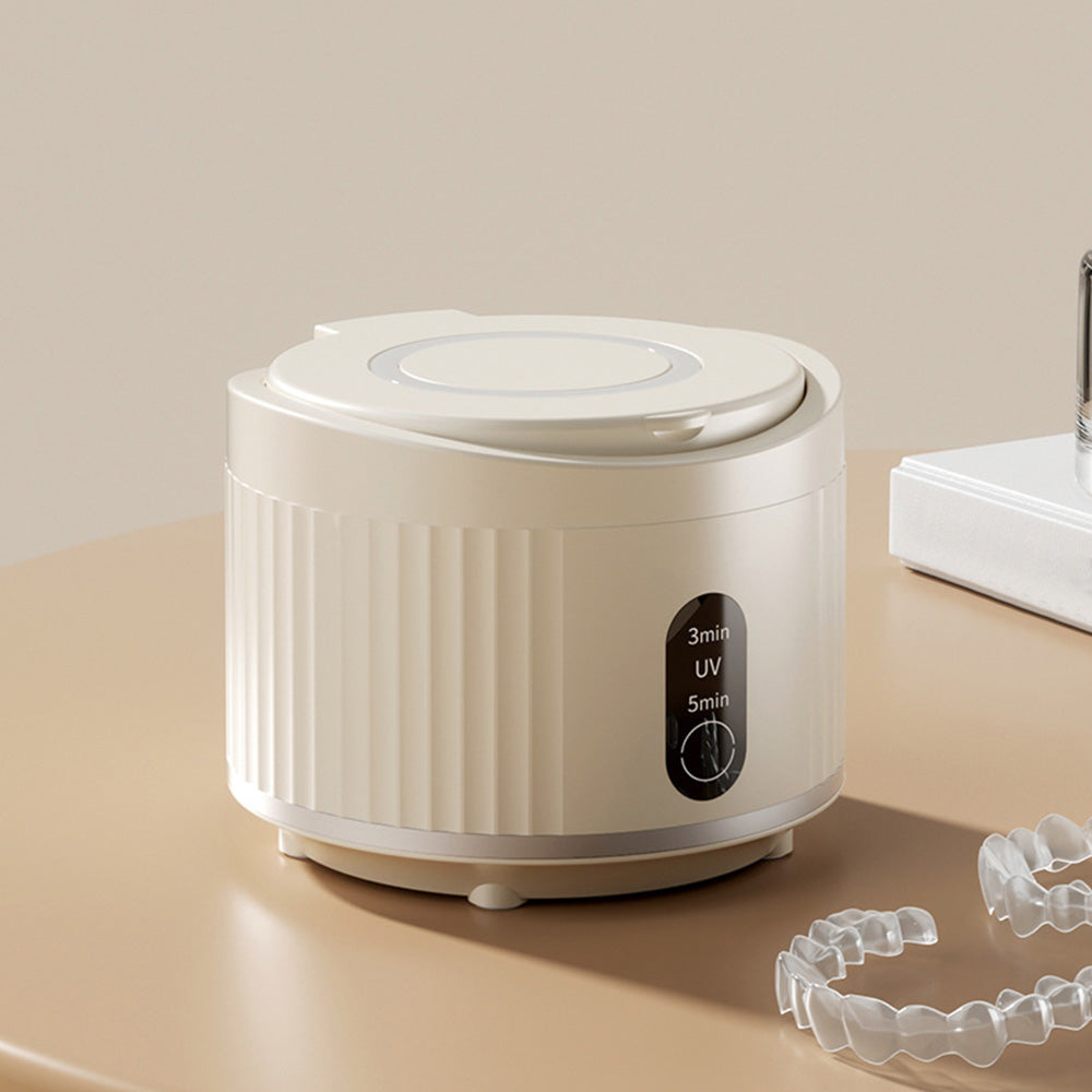 Ultrasonic Retainer Cleaner for Dentures Jewelry - White