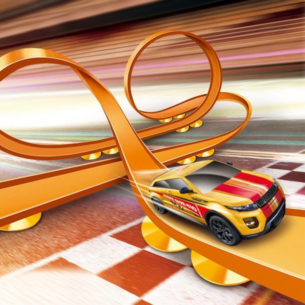 1.9m Track Car Set with Suction Cups for Kids Racing Toy Fun