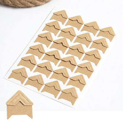 240 PCS Self Adhesive Photo Mounting Stickers-Khaki