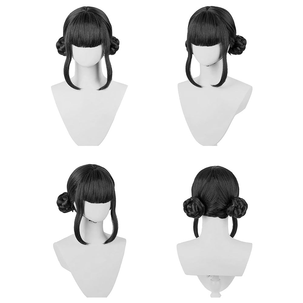 Kids Cosplay Wig for Girls Cartoon Role Play Costume & Halloween Party Gift Black
