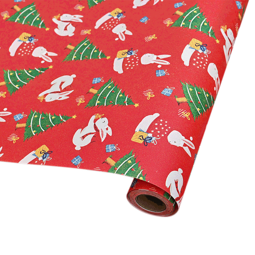 Christmas Wrapping Paper for Gift Wrap - Red