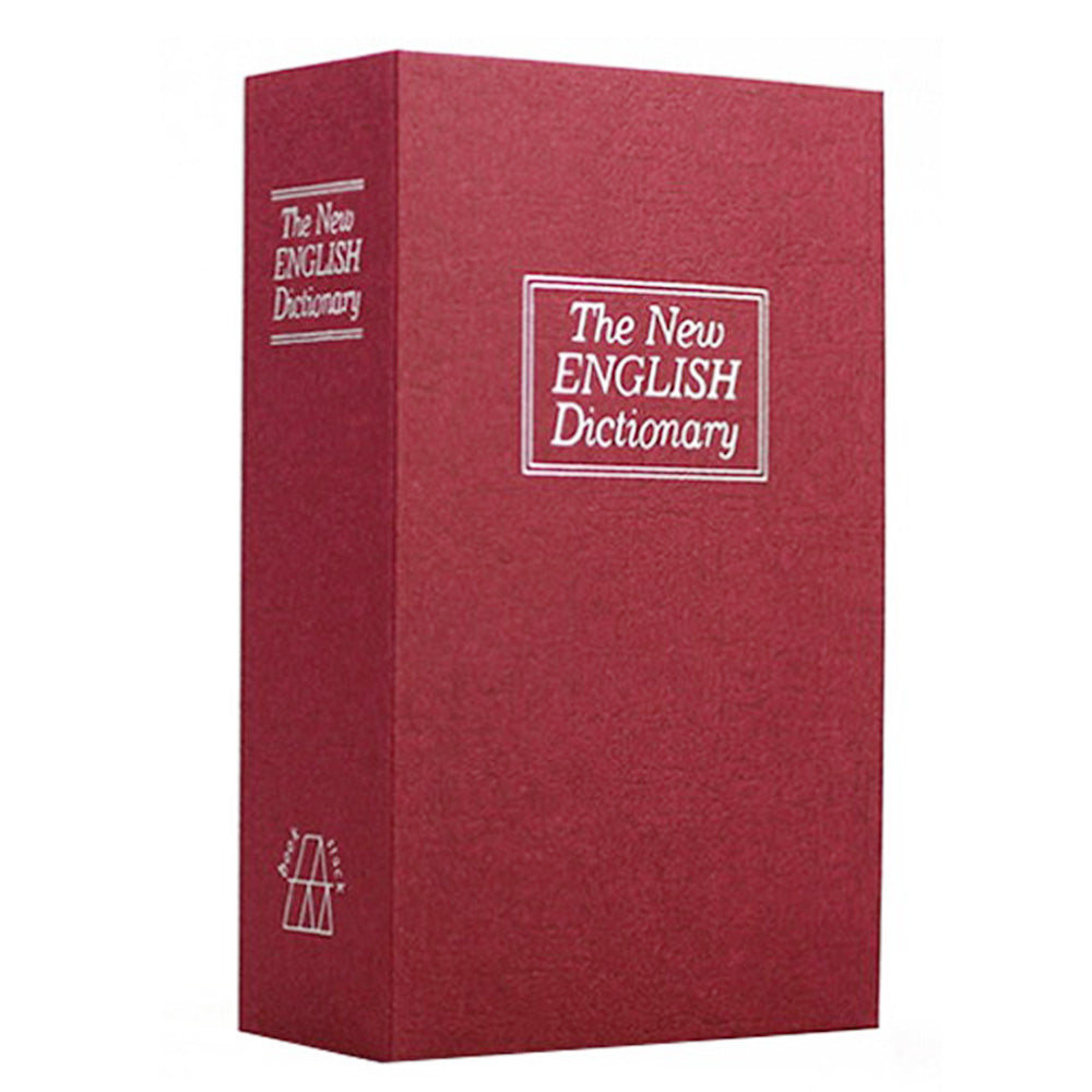 Fake Book Safe with Combination Lock Book Safe Lock Box for Cash Jewellery-Red