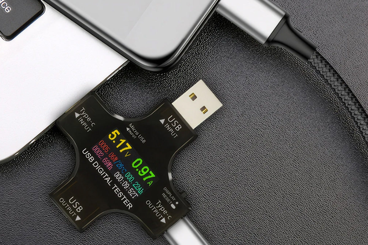 USB C Tester Digital Multimeter for Voltage Current Power Meter Charger Detector -USB Tester