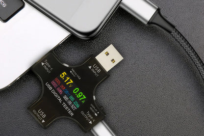 USB C Tester Digital Multimeter for Voltage Current Power Meter Charger Detector -USB Tester