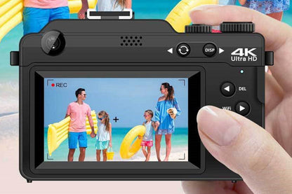 4K Digital Camera for Photography Video 18X Zoom Autofocus Anti-Shake Camera -Black