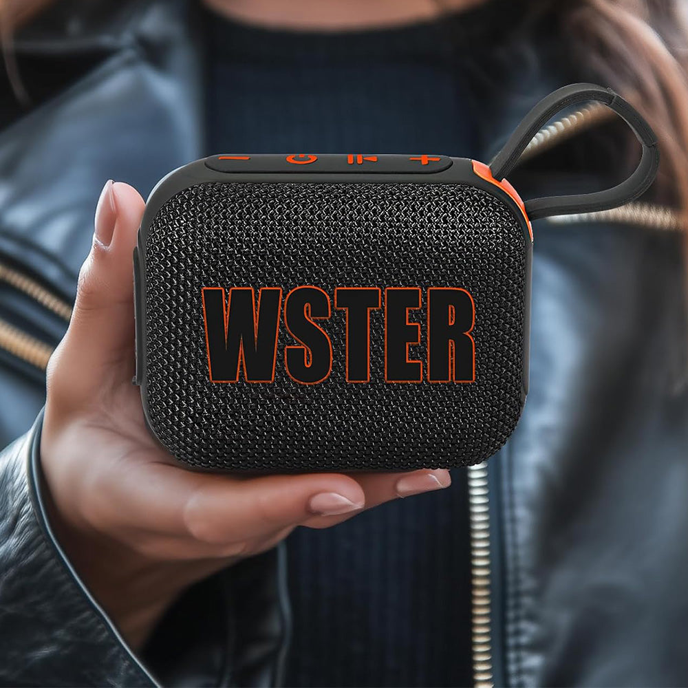 Mini Portable Outdoor Bluetooth 5.4 Speaker IPX4 Waterproof TWS Pairing-Black