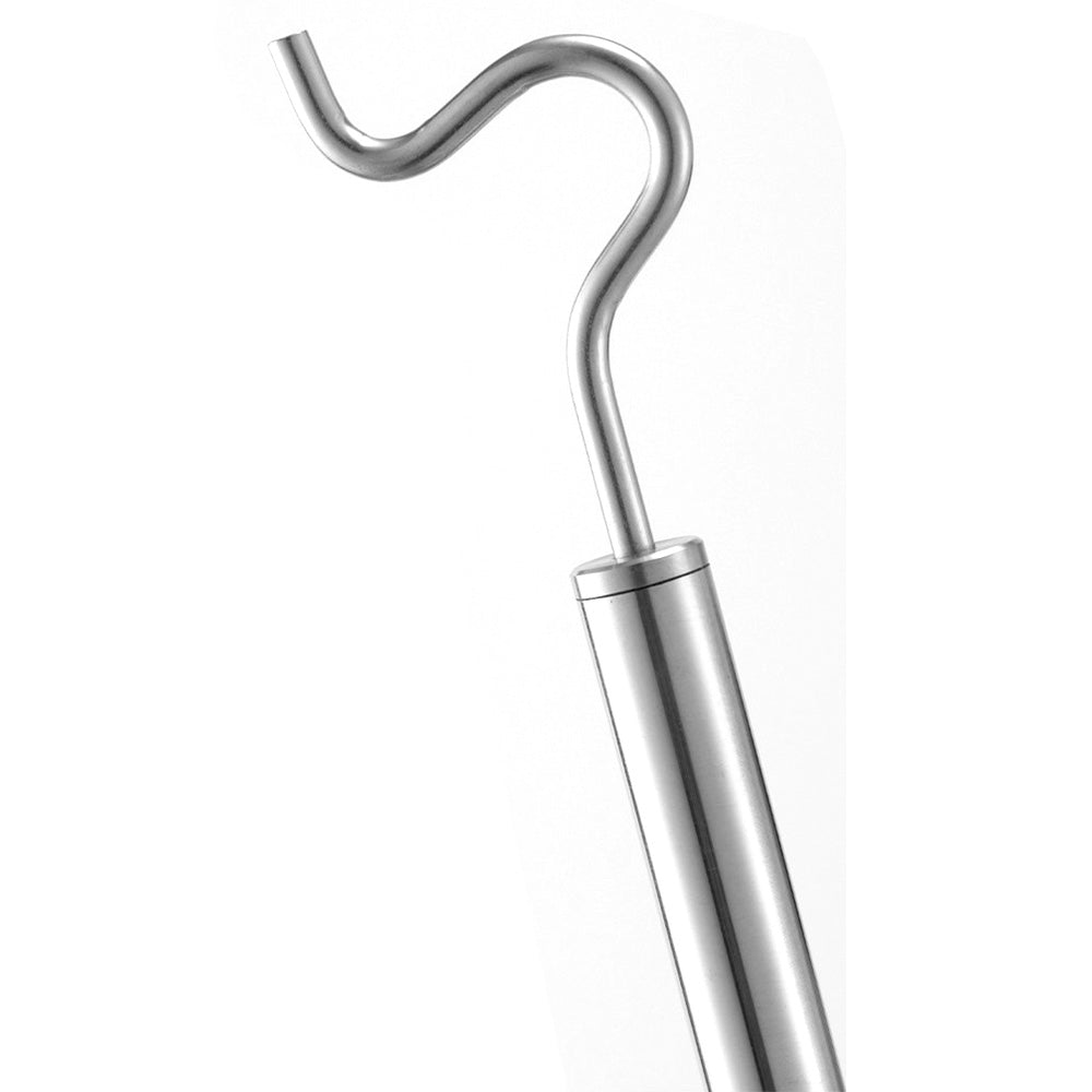 Stainless Steel Extendable Clothes Hook Pole with Sponge Handle for Hanging