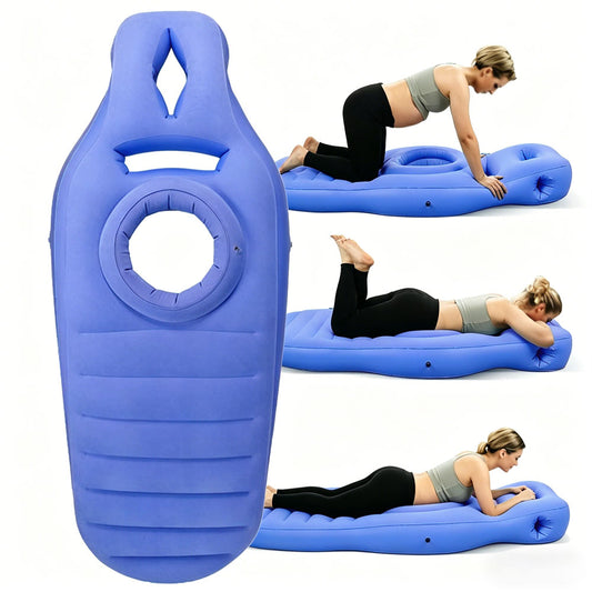 Pregnancy Mattress Inflatable Full Body Maternity Bed for Stomach Sleeping-Purple