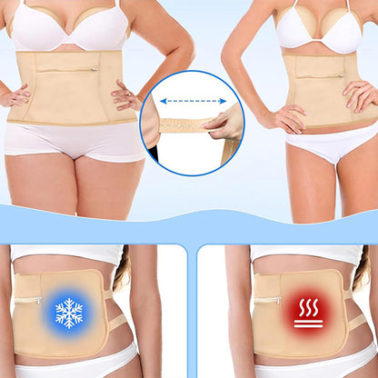 10Pcs Set Reusable Castor Oil Pack Wraps with Adjustable Elastic Straps for Neck Shoulder Chest Waist Knee Feet