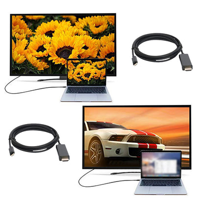 Type-C to HDMI Cable 4K 60Hz USB-C to HDMI Adapter for Phone Laptop to TV Monitor