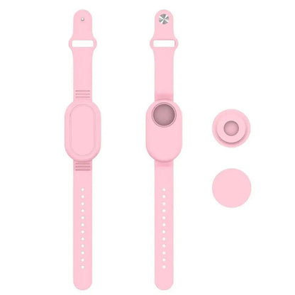 Silicone Bracelet Full Cover for Samsung Galaxy SmartTag 2 Watch  Case with Wristband Pink