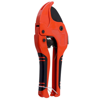 42mm PVC PPR Pipe Cutter with SK5 Steel Blade and Locking Latch - Red