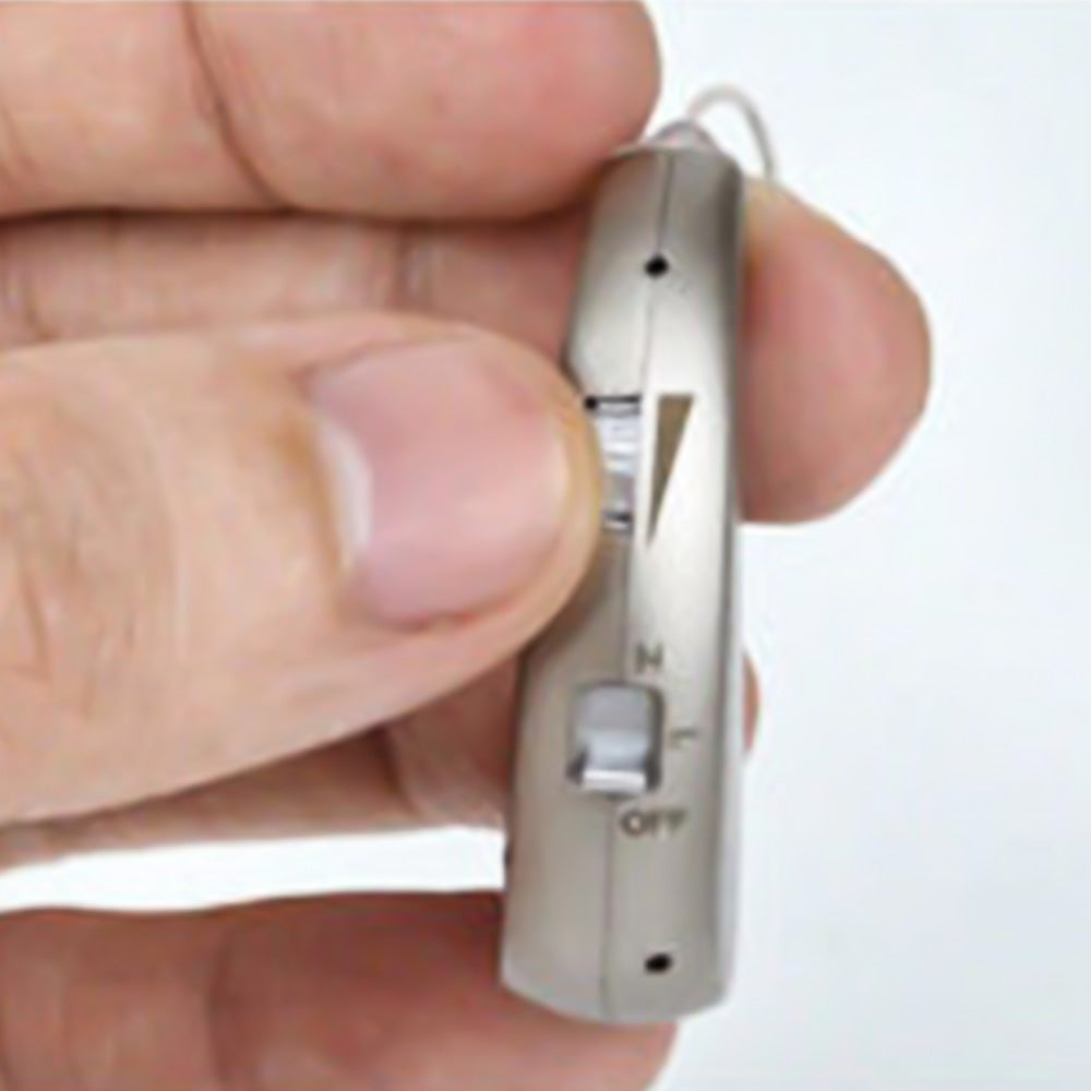 1X Hearing Aid for Seniors Rechargeable Hearing Amplifier for Hearing Loss Silver