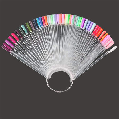 100 PCS Clear Nail Swatch Sticks -Square