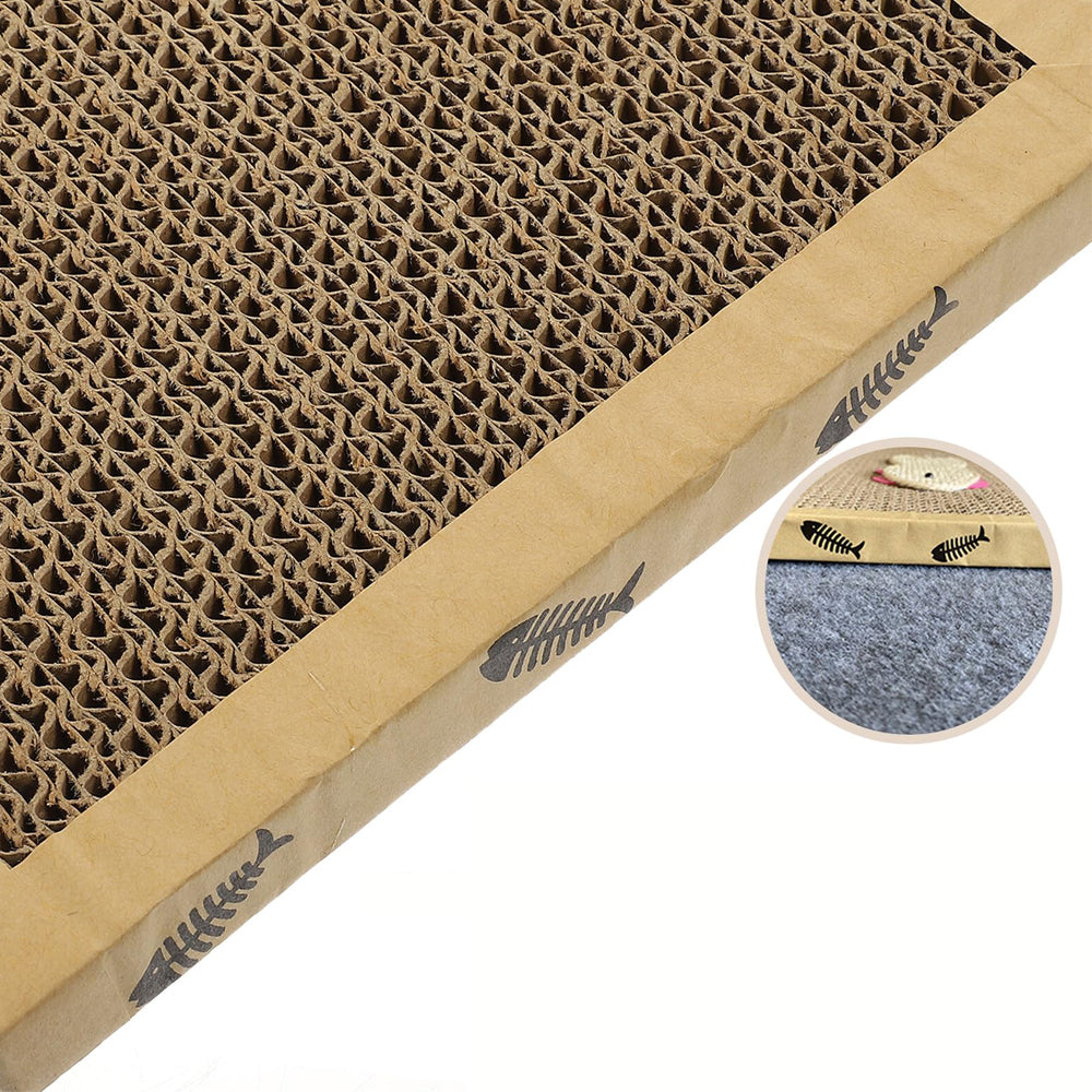 2 Piece Double Sided Corrugated Cardboard Cat Scratchers