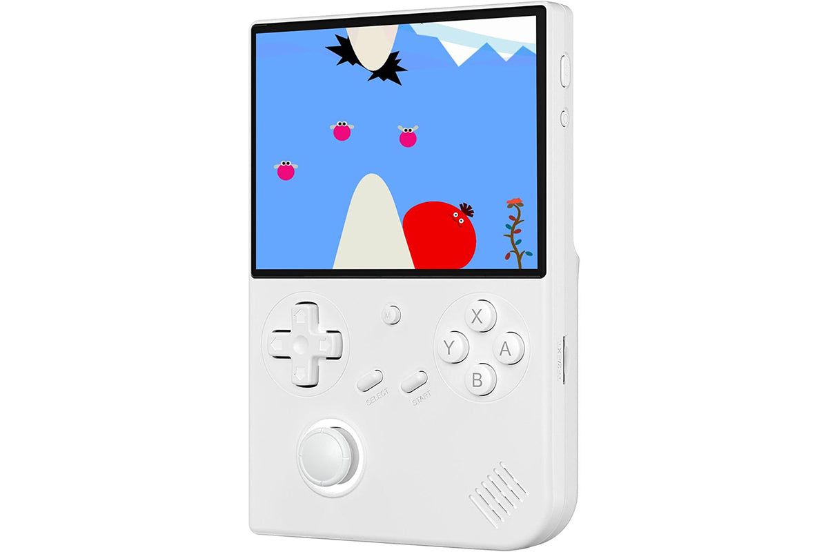 Handheld Retro Game Console 4 Inch Screen Built-in 64G TF Card Supports WiFi Bluetooth -White