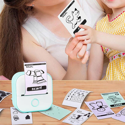 Phomemo T02 Mini Bluetooth Thermal Sticker Printer Portable Pocket Photo Printer Green