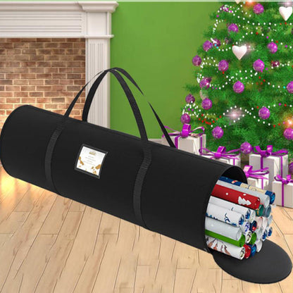 Christmas Wrapping Paper Storage Bag Gift Paper Organizer