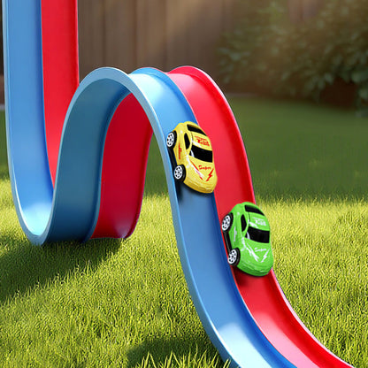 DIY Dual Color Flexible Race Track Car Toy for Kids