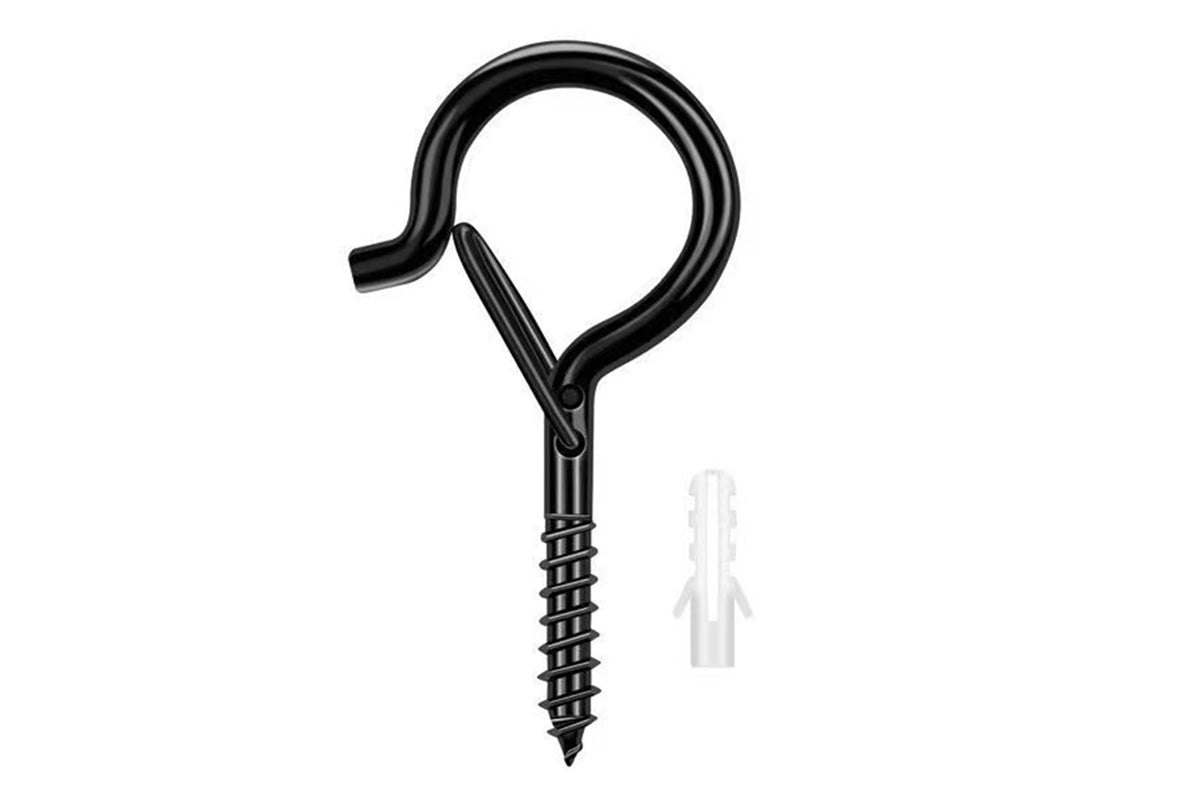 20PCS Q Hanger Hooks with security Buckle Windproof Screw Hooks for Lights Plants