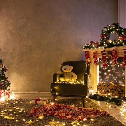 3M 100LEDs Battery Operated Christmas Fairy Light 8 Modes and Timer Light String