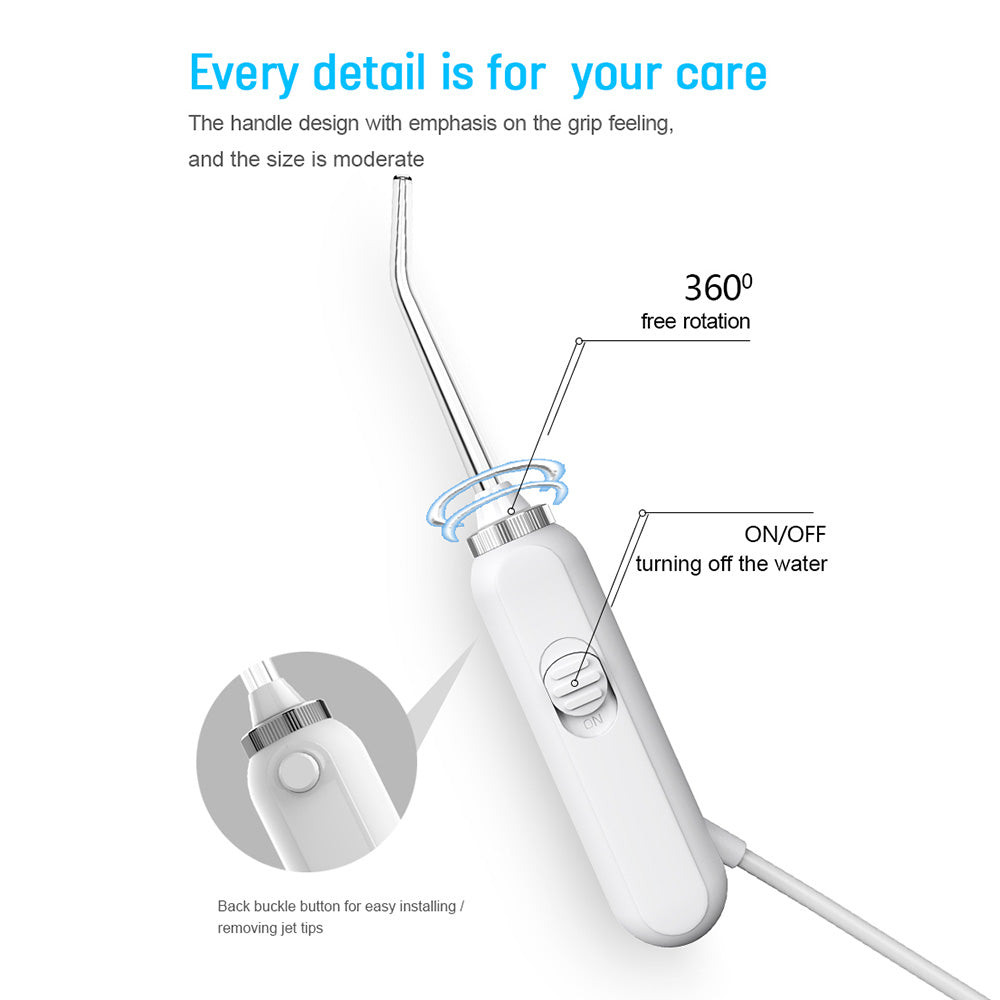 10 Levels Electric Oral Irrigator 600ML Water Flosser Interdental Cleaner
