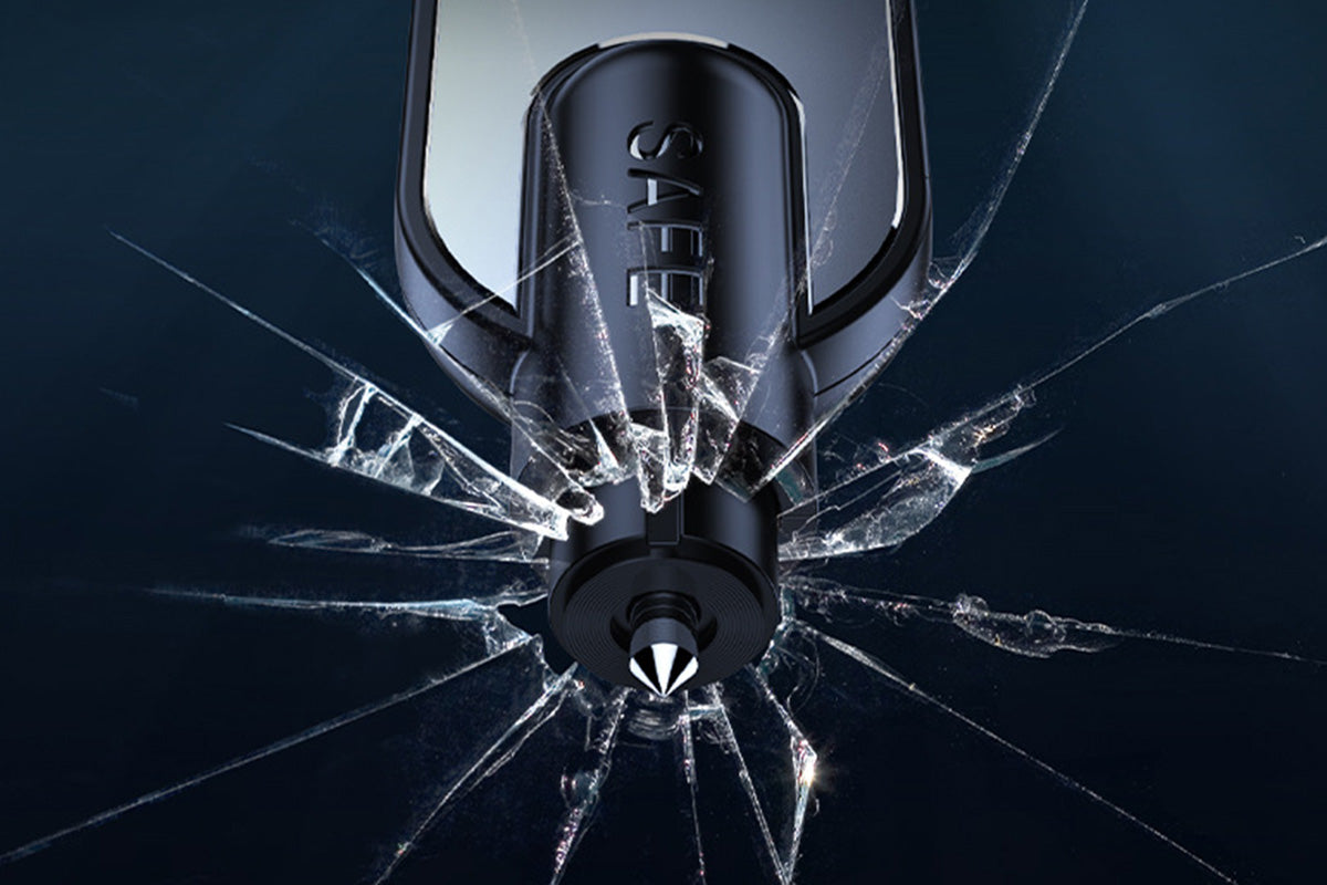 Car Emergency Escape Tool Glass Breaker security Hammer Seatbelt Cutter-Black