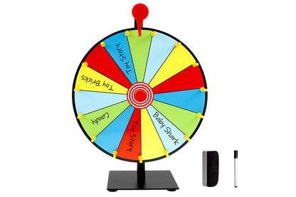 30cm Prizes Spinner With Stand Tabletop Prize Wheel For Game Carnival
