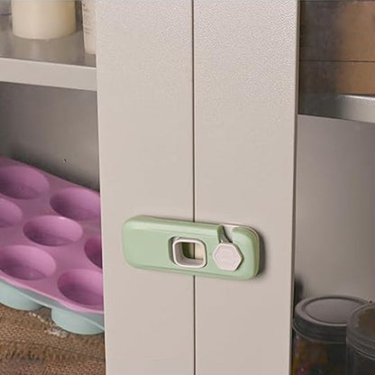 5Pcs Kid Proof Refrigerator Lock Freezer Door Security Lock for Fridge Cabinets Green