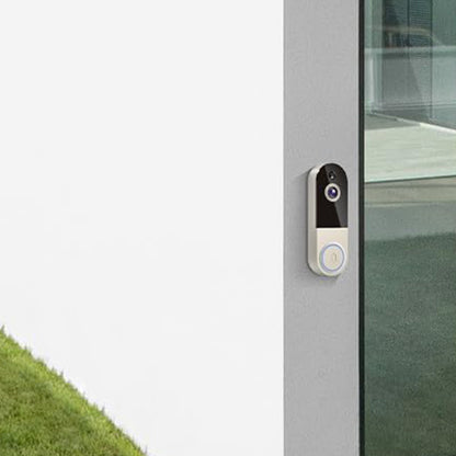 Smart Video Doorbell Camera Wireless Outdoor Doorbell Camera-White