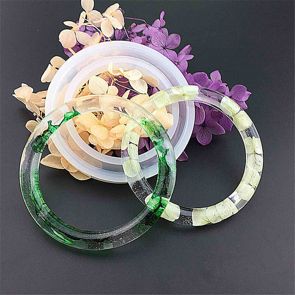 4 Sizes DIY Resin Bangle Mold Set Silicone Bangle Bracelet Mold