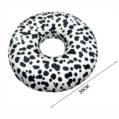 Round Donut Side Sleeping Pillow with Ear Space and Removable Cover