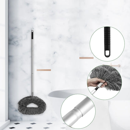 Adjustable Ceiling Fan Cleaner Duster Microfiber Duster for Walls Door Window Top Cleaning Gray