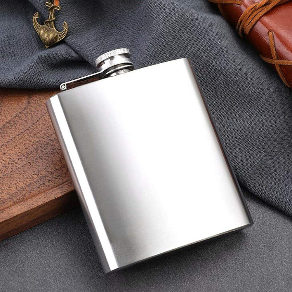 Stainless Steel Hip Flask Portable Leak Resistant Pocket Liquor Bottle