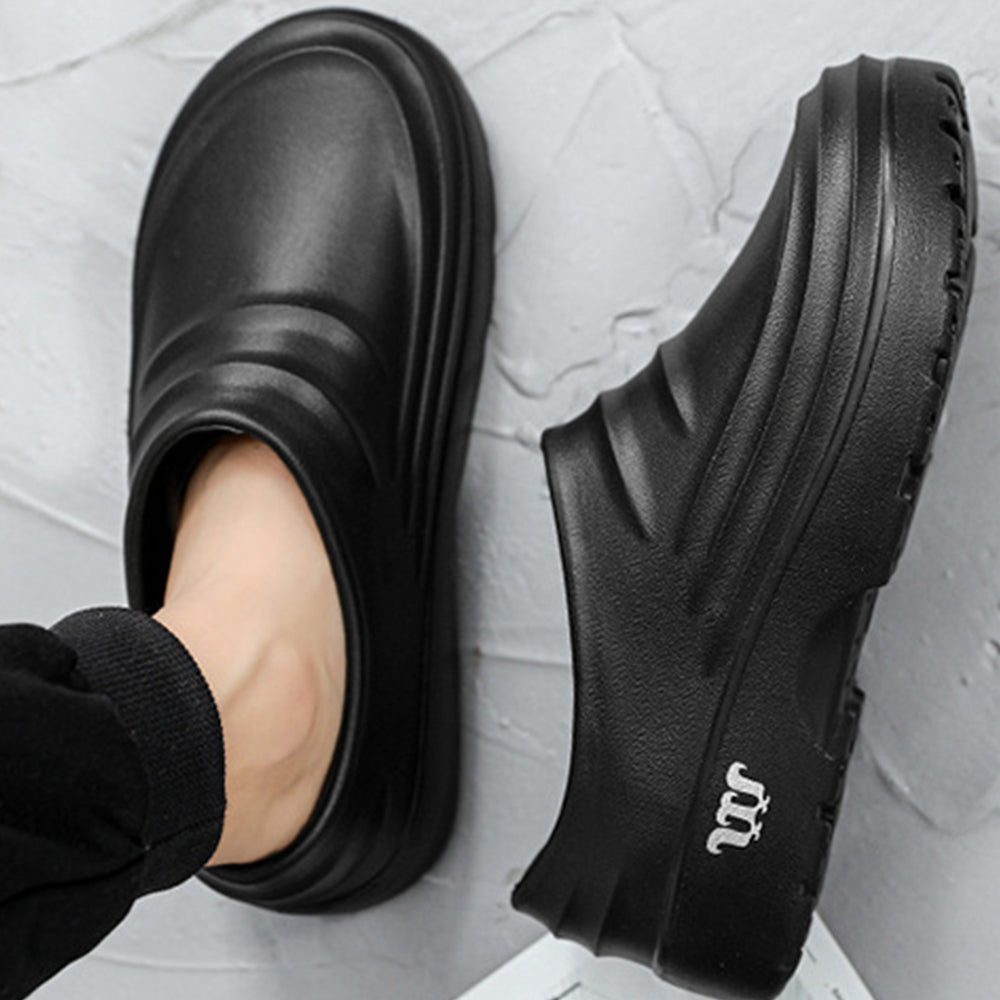 Chef Shoes Non Slip Kitchen Work Clogs Wear Resistant Chef Clogs Black