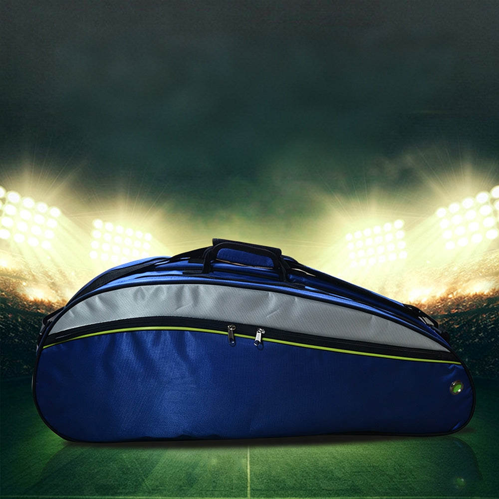 Badminton Bag for 4 to 6 Rackets with Shoe Compartment  - Blue