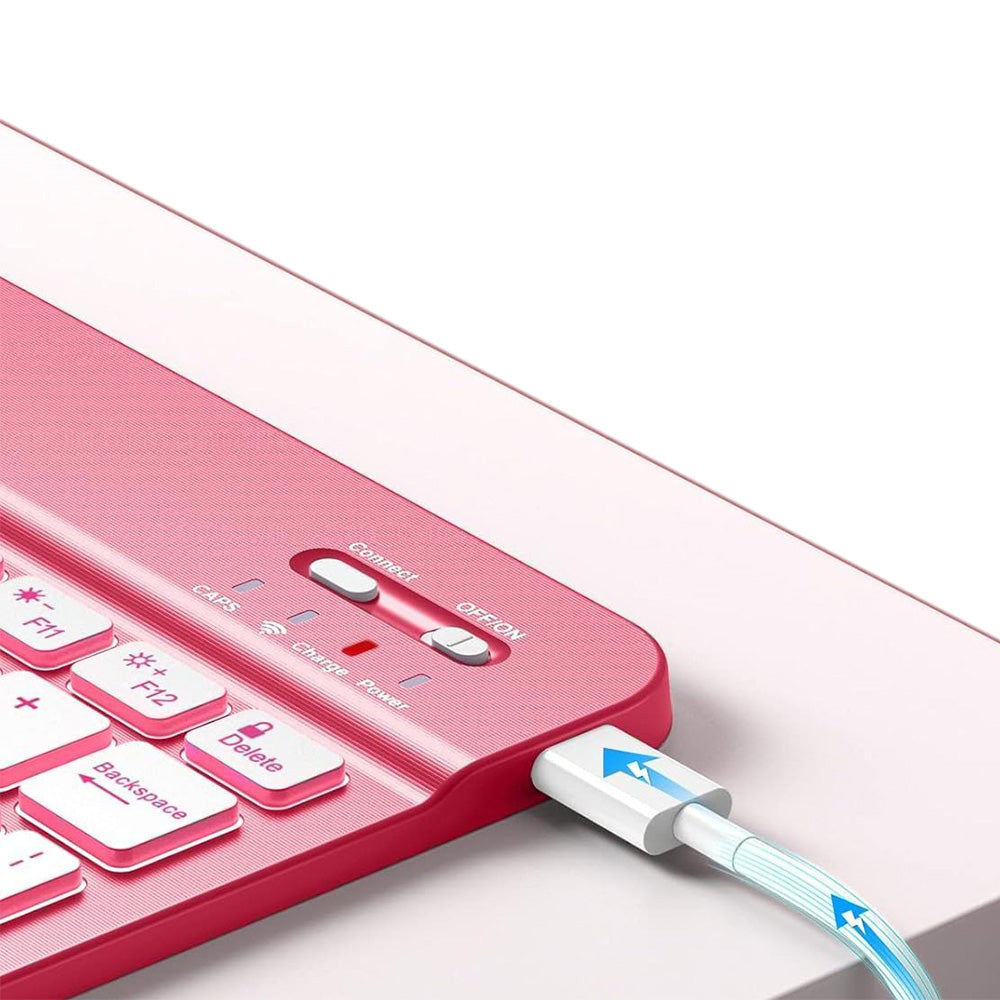 Detachable Backlit Keyboard Case for  iPad 10.2 10.5 Inch - Red