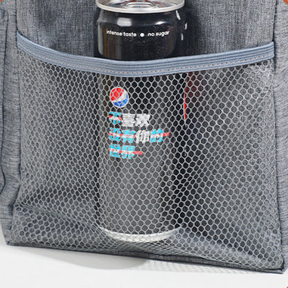 Portable Lunch Bag Thermal Insulated Food Container Cooler Bag for Outdoor  Camping Work School Grey