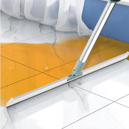 180 Degree Rotatable Floor Squeegee Adjustable Long Handle Multifunctional Floor Scrubber Broom