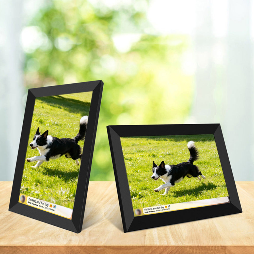 10.1 Inch Smart WiFi Digital Photo Frame with Frameo App Remote Sharing