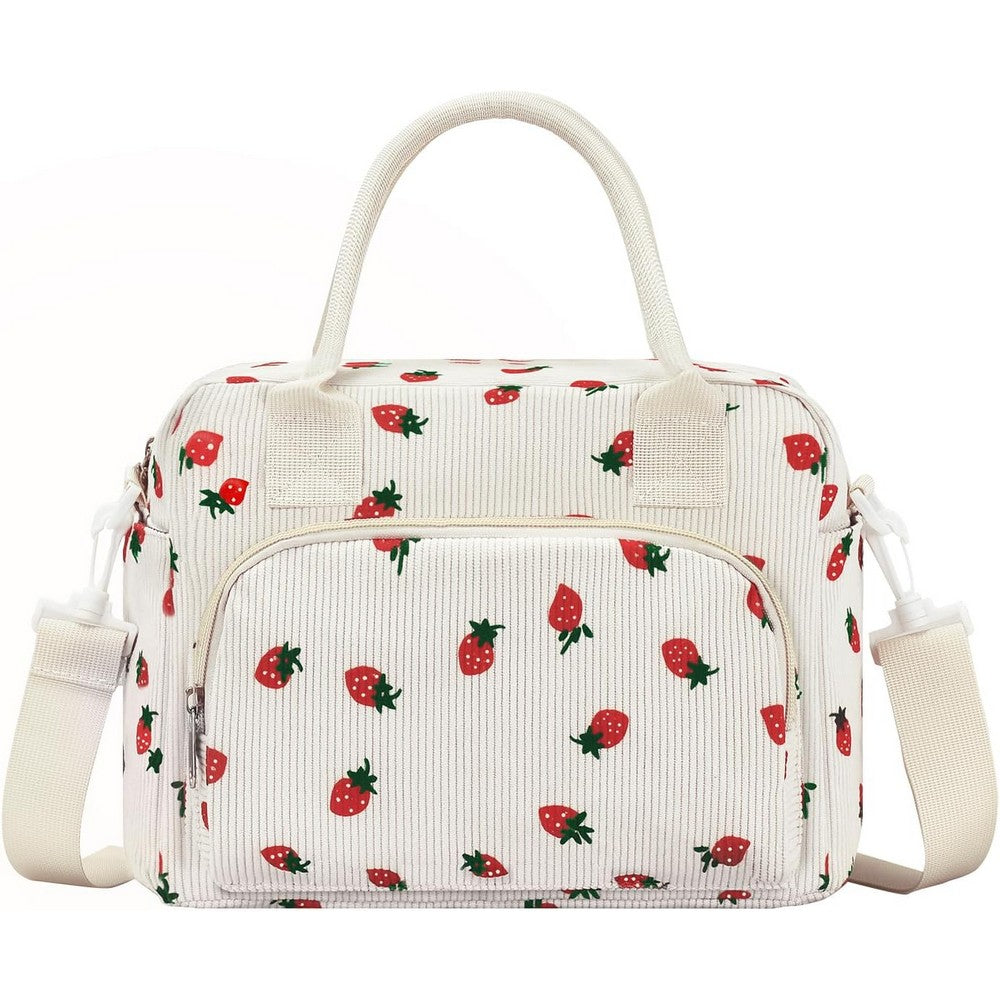 Insulated Lunch Bag for Women Tote Bags for Work Picnic-Strawberry