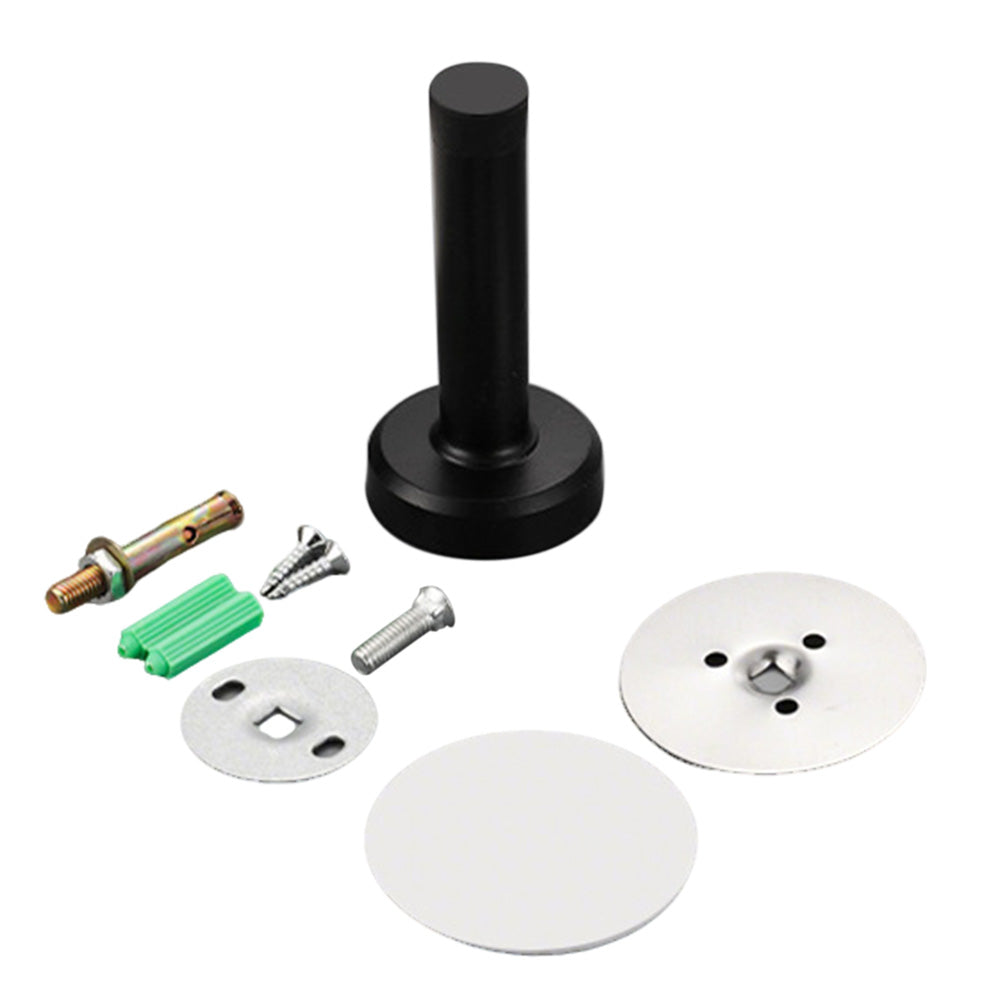 4 Pack Stainless Steel Door Stop-Black